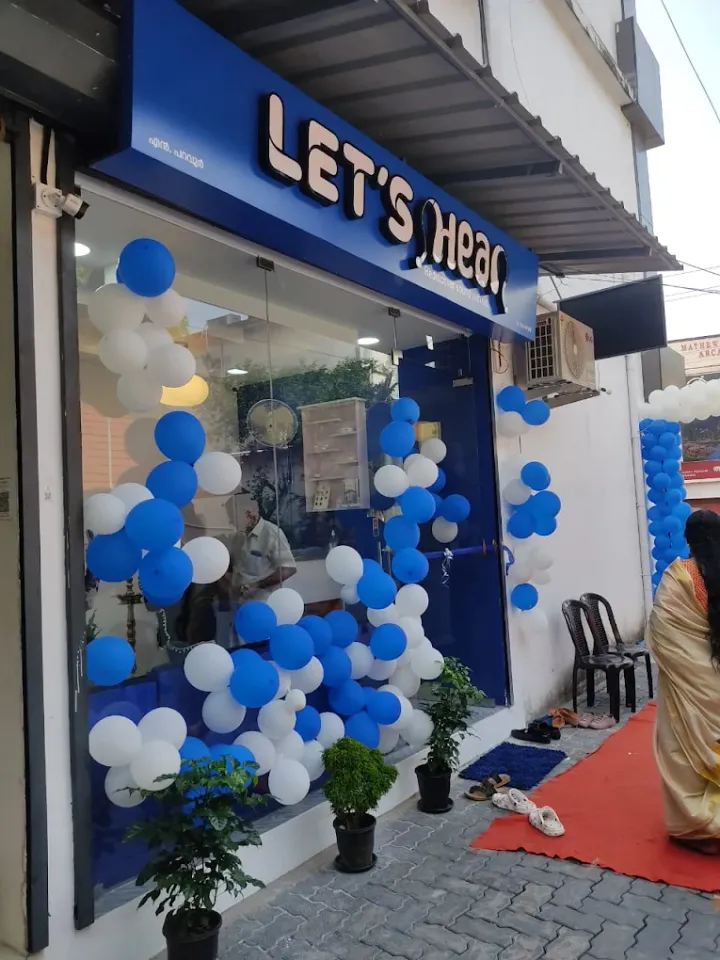 Let's Hear hearing aid clinic exterior in North Paravur, Ernakulam