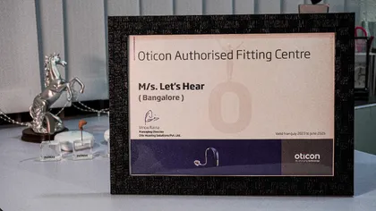 Oticon — Authorised Fitting Centre certificate, Jul 2023 – Jun 2025