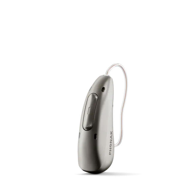 Phonak Audéo Infinio RIC hearing aid, shown on a white background