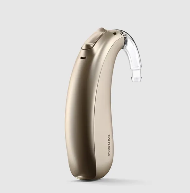 Phonak Terra & Terra+ RIC hearing aid, shown on a white background